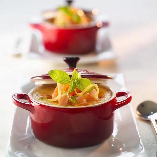 Set de 4 mini cocottes cerámicas Le Creuset
