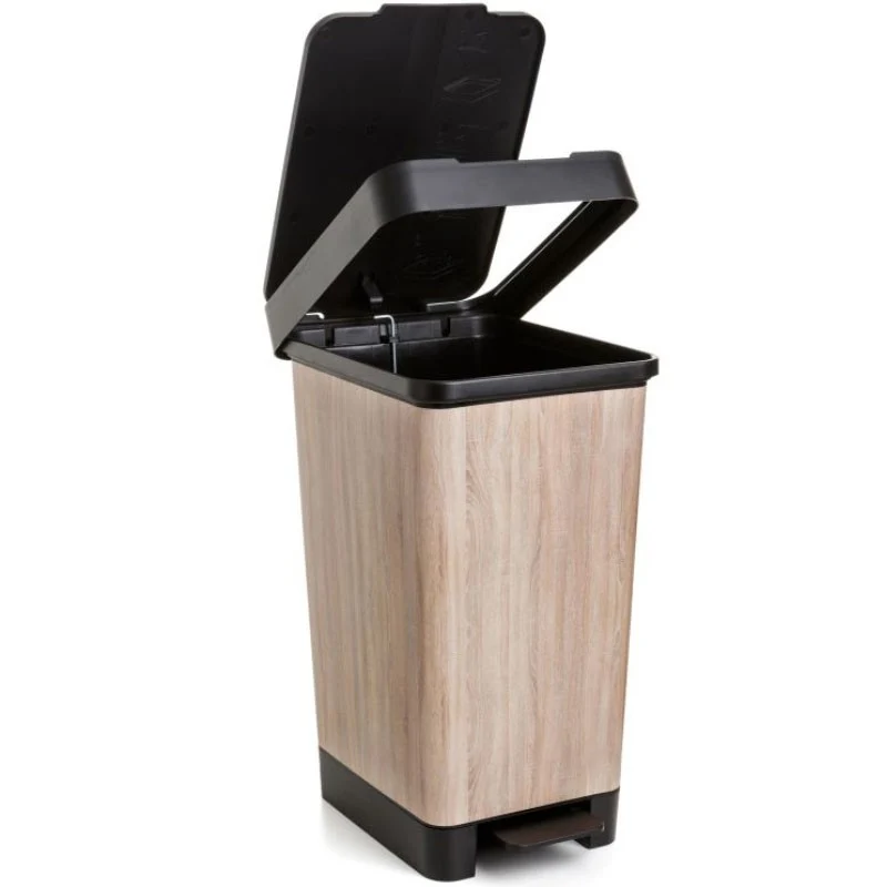 CUBO PEDAL 25L SMART DECO WOOD