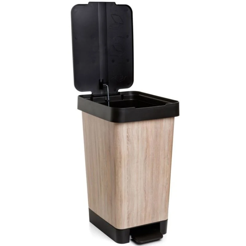 CUBO PEDAL 25L SMART DECO WOOD