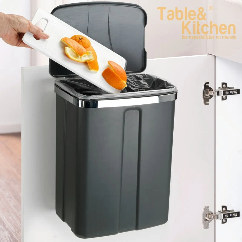 CUBO PARA PUERTAS 12 LITROS GRIS