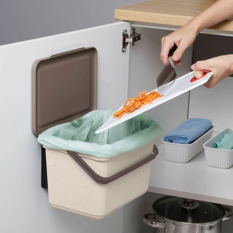 CUBO ORGANICO 6L SMART CON SOPORTE ECOHOME