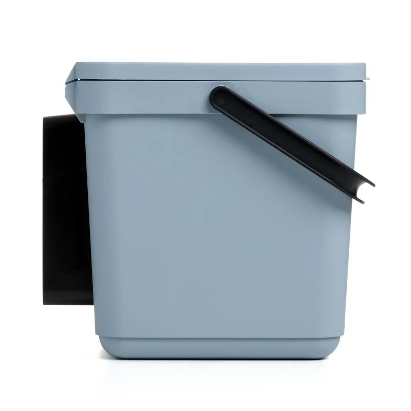 CUBO ORGANICO 6L SMART CON SOPORTE BLUE MIST