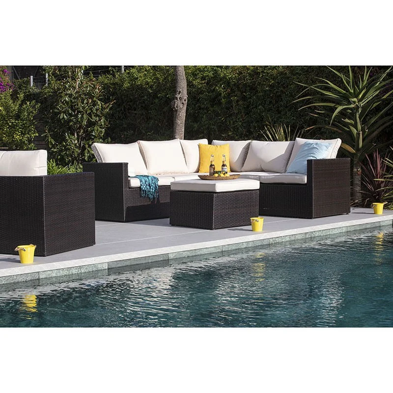 CONJUNTO PARA JARDIN BARBADOS 2 SOFÁS+MESA