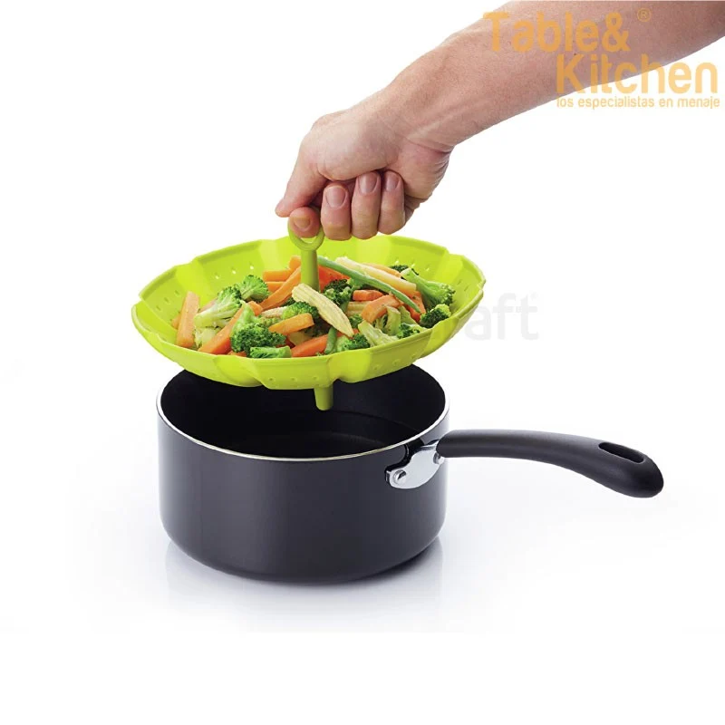 CESTA DE VAPOR SILICONA 24CM KITCHEN CRAFT