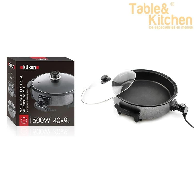 CAZUELA ELEC ANTIADHERENTE KUKEN 40X9CM 1500W