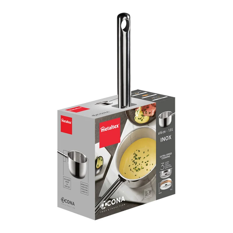 CAZO ACERO INOX ICONA 16CM 1.8L
