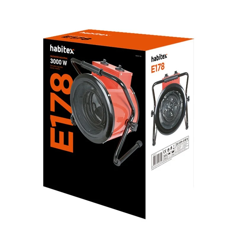 CALEFACTOR METÁLICO MOD. E178 3000 W. HABITEX