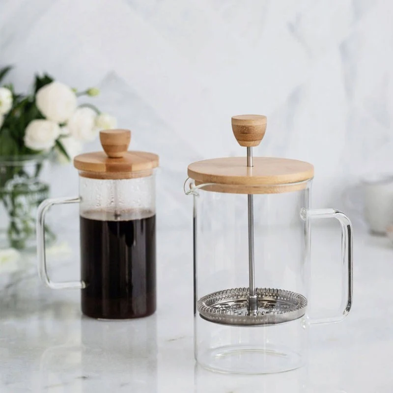 CAFETERA EMBOLO MADERA 0,8L LACOR