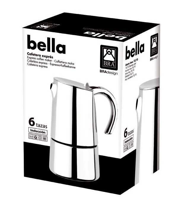 CAFETERA BELLA BRA 6 TAZAS