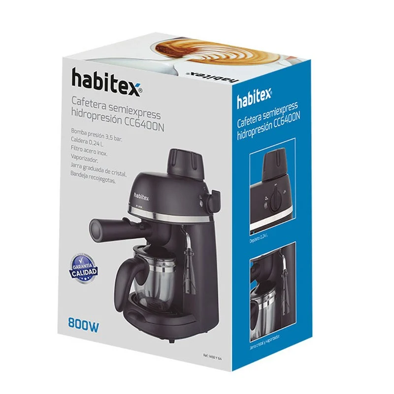 CAFETERA 4 TZ. SEMI EXP. CC6400N HABITEX