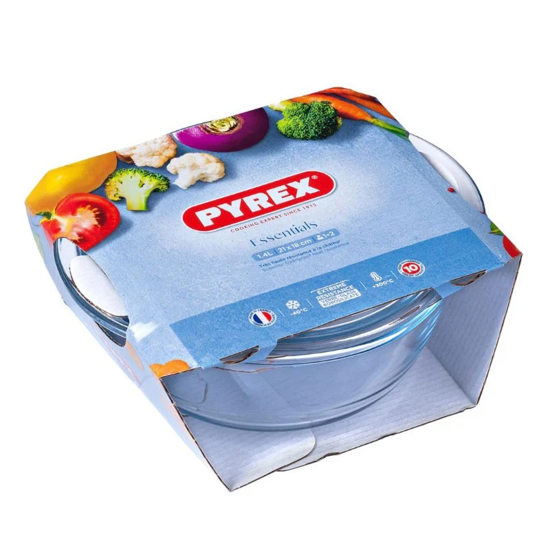 CACEROLA REDONDA BOROSILICATO 1,4 LITROS PYREX