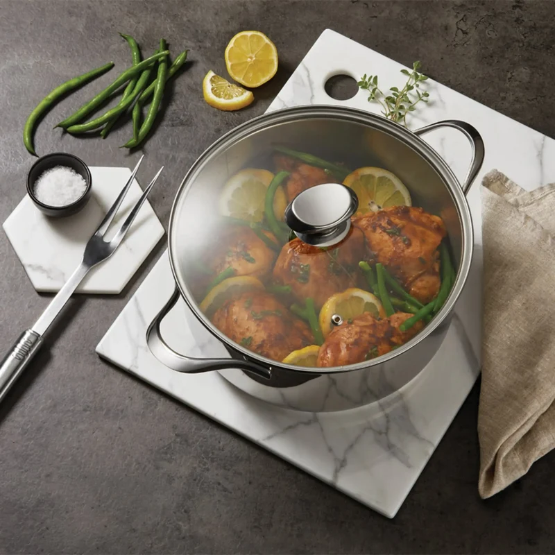 CACEROLA ALTA ACERO INOX ICONA 24CM