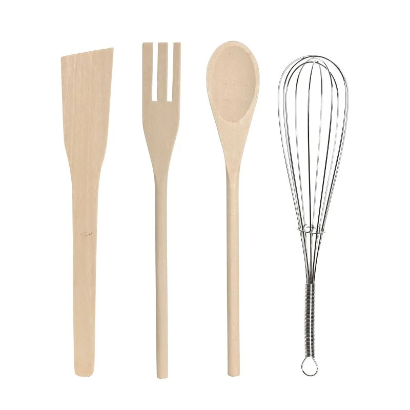 BOTE UTENSILIOS SET 5 GRES MADERA