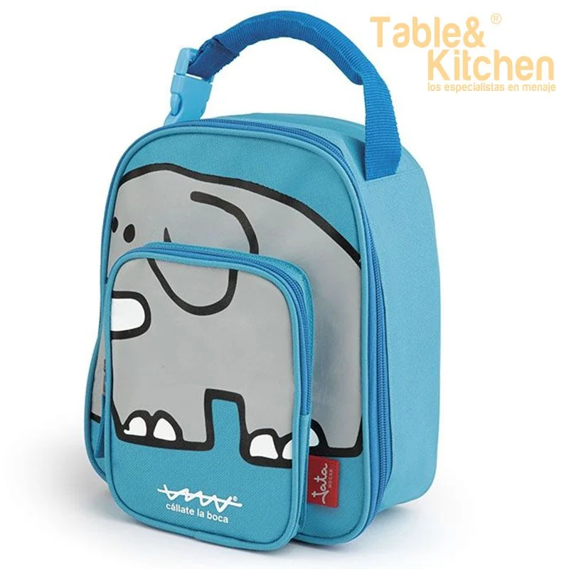 BOLSA TERMICA INFANTIL ELEFANTE AZUL