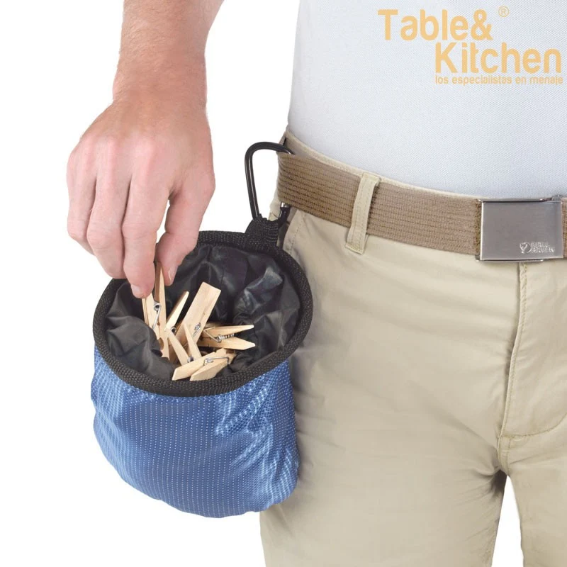 BOLSA PARA PINZAS CON COLGADOR