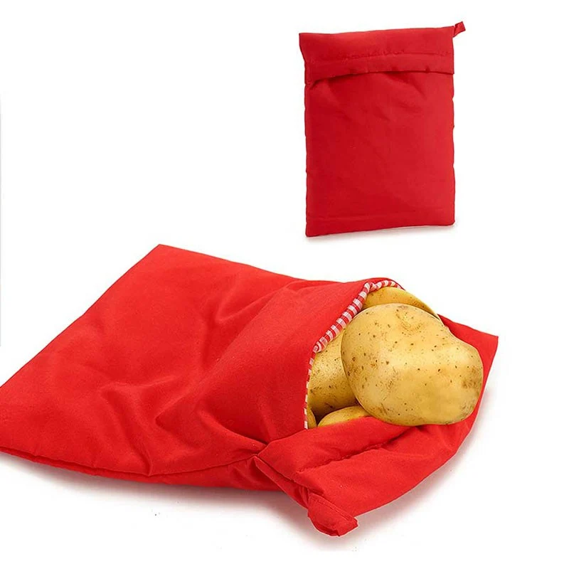 BOLSA MICROONDAS COCINAR PATATAS ROJA