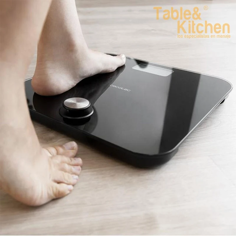 BASCULA DE BAÑO SURFACE ECOPWER 10000 HEALTHY BLACK