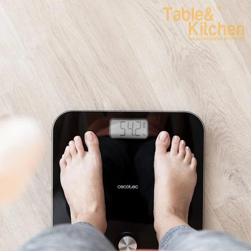BASCULA DE BAÑO SURFACE ECOPWER 10000 HEALTHY BLACK