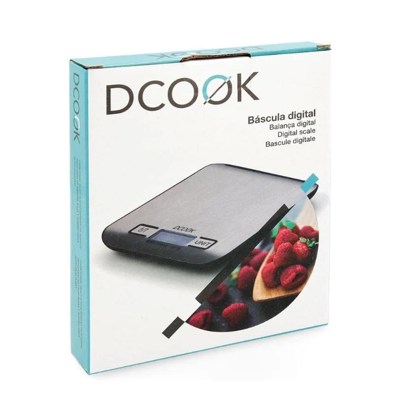 BÁSCULA COCINA INOX DCOOK
