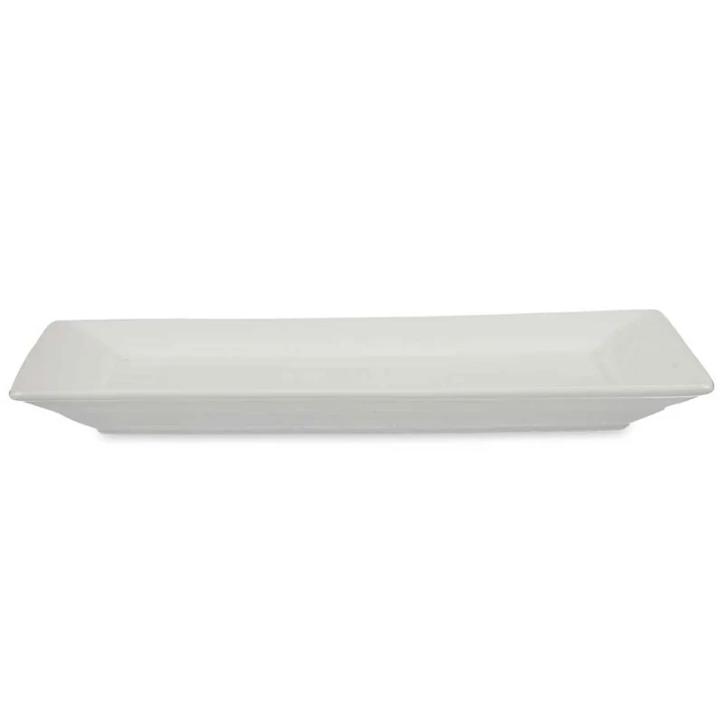 BANDEJA PORCELANA BLANCA RECTANGULAR
