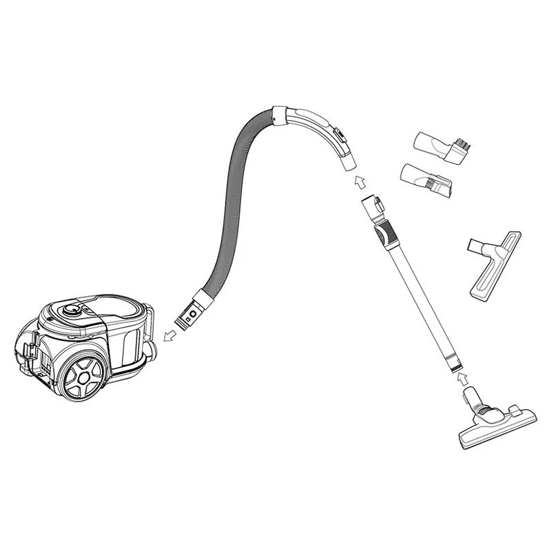 ASPIRADOR SIN BOLSA HG92618C HABITEX