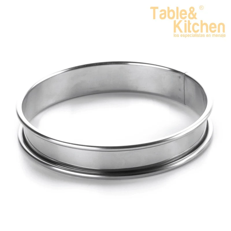 ARO TARTA BORDE VUELTO INOX 10X2,2CM