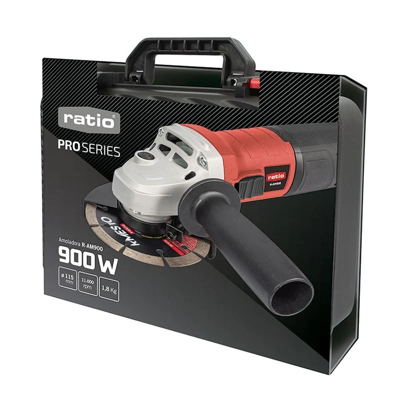 AMOLADORA ANGUL.R-AM900 Ø115MM RATIO PRO