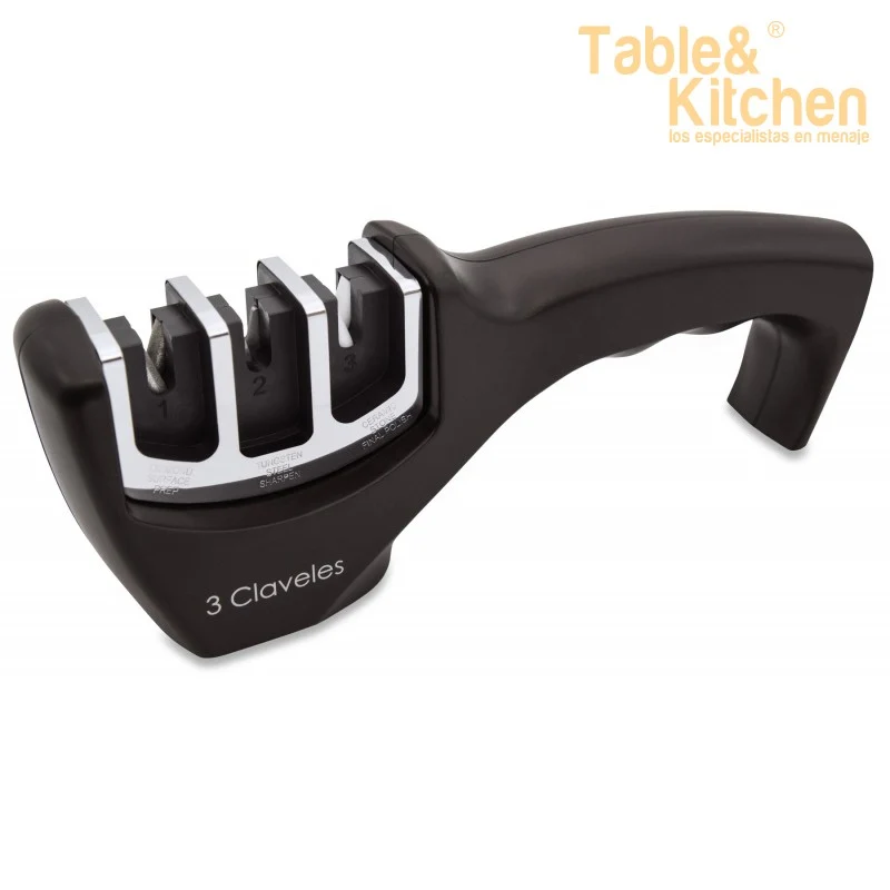 AFILADOR DE CUCHILLOS 3 PASOS 3 CLAVELES