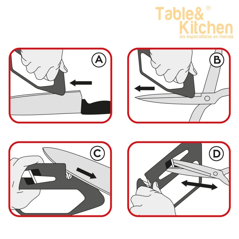 AFILADOR CUCHILLOS Y TIJERAS CON GUARDAMANOS 3 CLAVELES