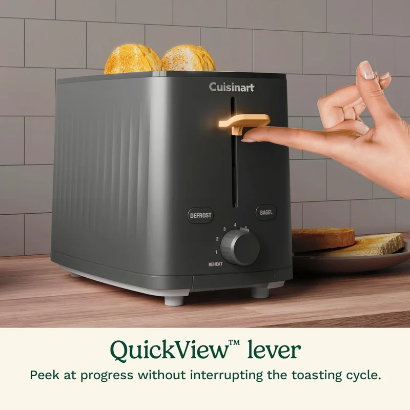 Cuisinart Tostador de Pan 2 Rebanadas Soho, CPT-7BK