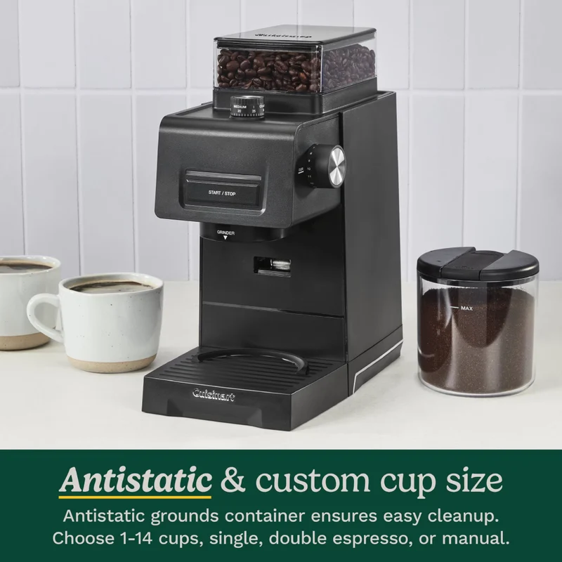 Cuisinart Molino Eléctrico para Café con Muelas Cónicas, CBM-22