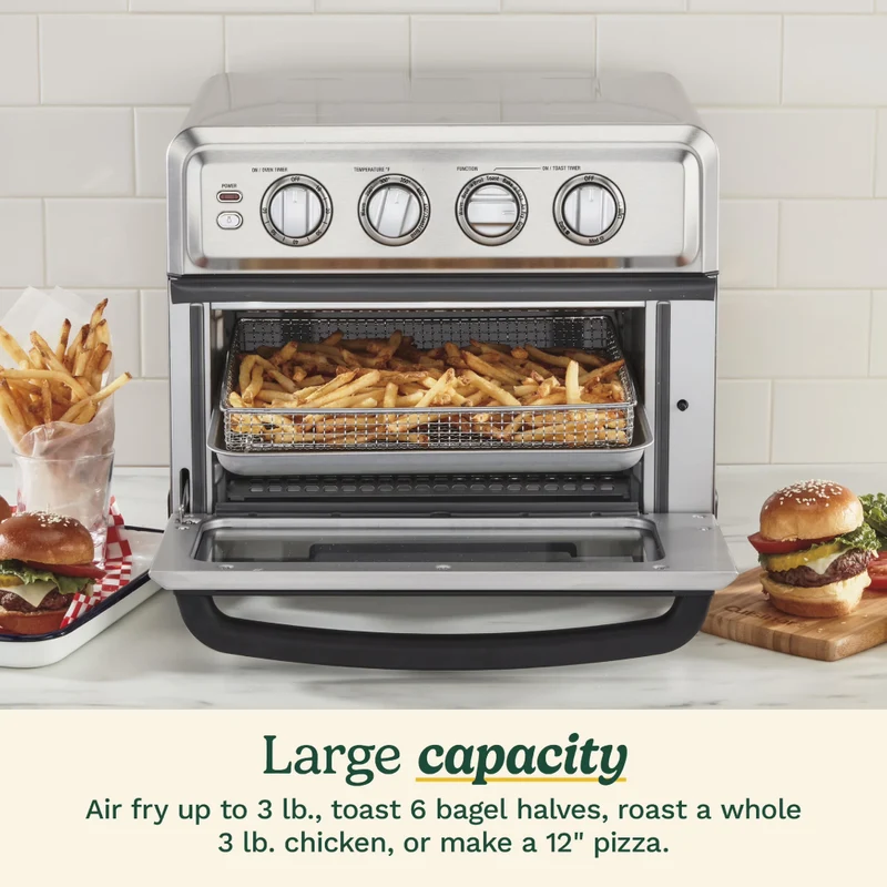 Cuisinart Horno con Freidora de Aire 1.5 Litros, TOA-70