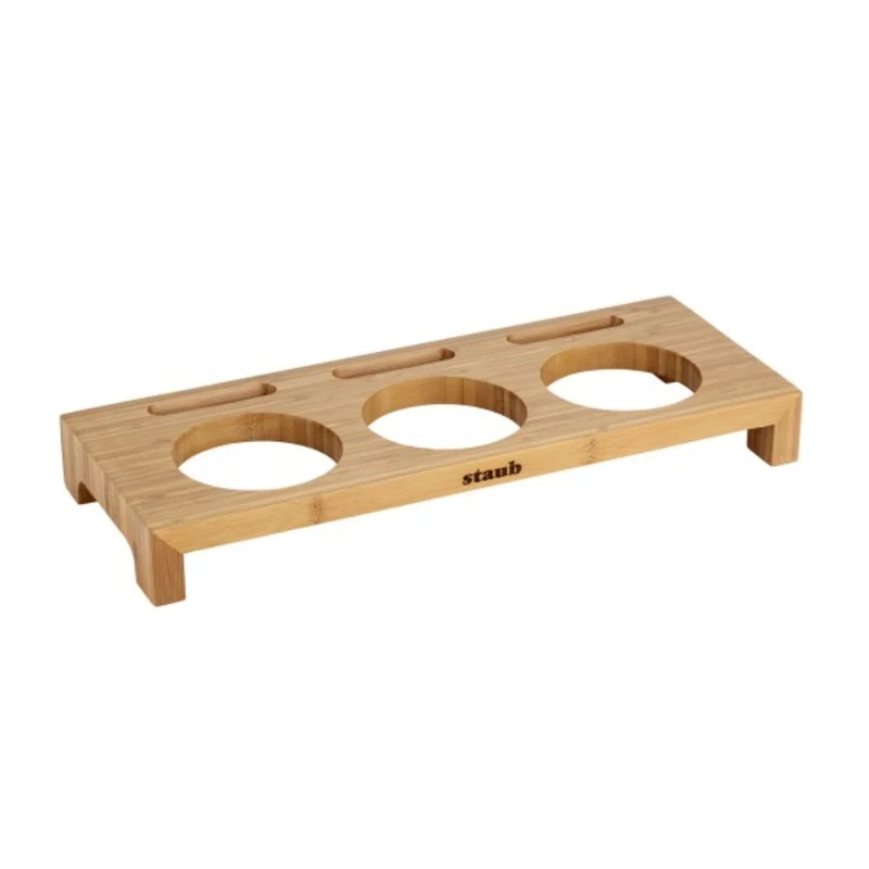 Staub Estante Fibra Madera para Ollas de 10 cm, 42 cm