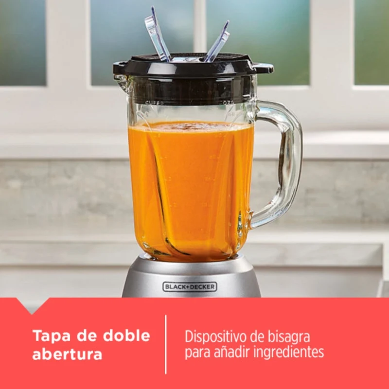 Black & Decker Licuadora Digital Frasco de Vidrio 700W BL0976-1MDLA, Caja Abierta
