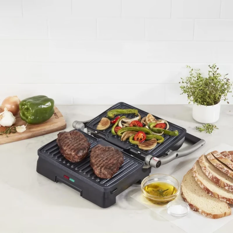 Cuisinart Parrilla y Prensa para Paninis Eléctrica Griddler, GR-11NAS