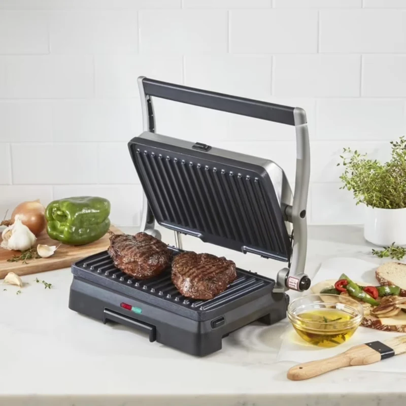 Cuisinart Parrilla y Prensa para Paninis Eléctrica Griddler, GR-11NAS