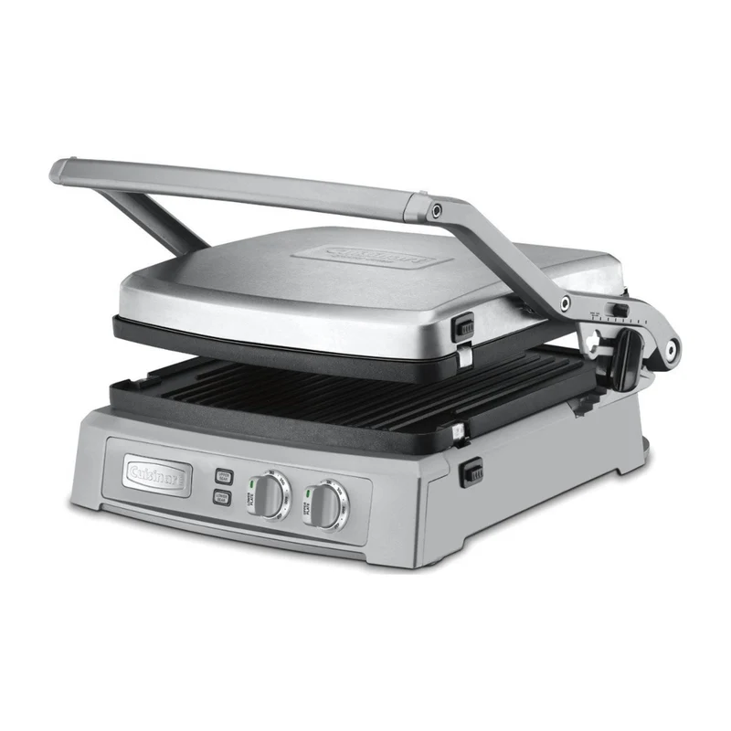 Cuisinart Parrilla Eléctrica Acero Inoxidable Griddler Deluxe, GR-150NAS