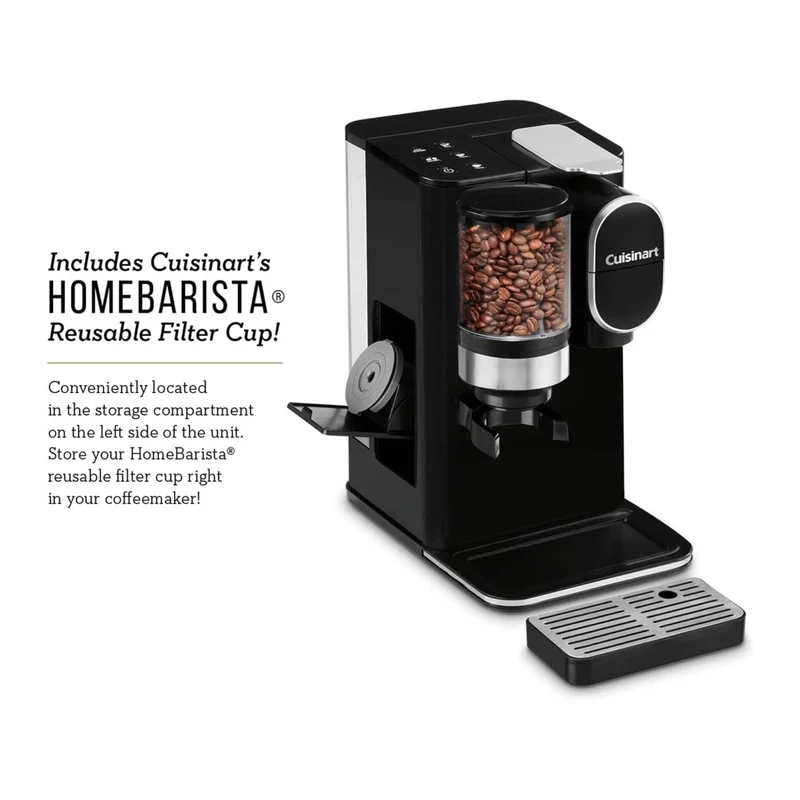 Cuisinart Coffee Maker Eléctrico con Moledor de Café 1 Taza (DGB2)