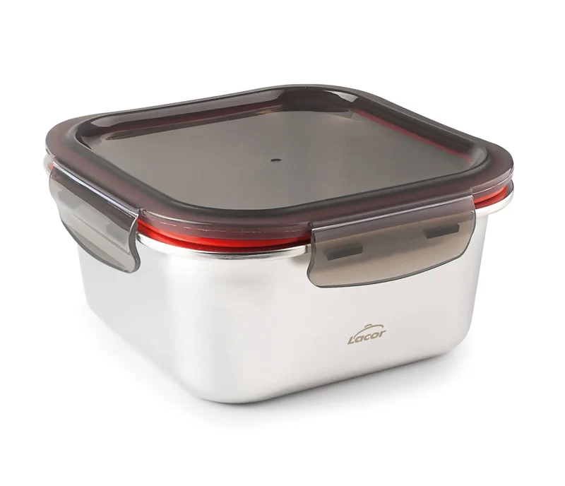 LACOR Recipiente cuadrado EcoInox 64613