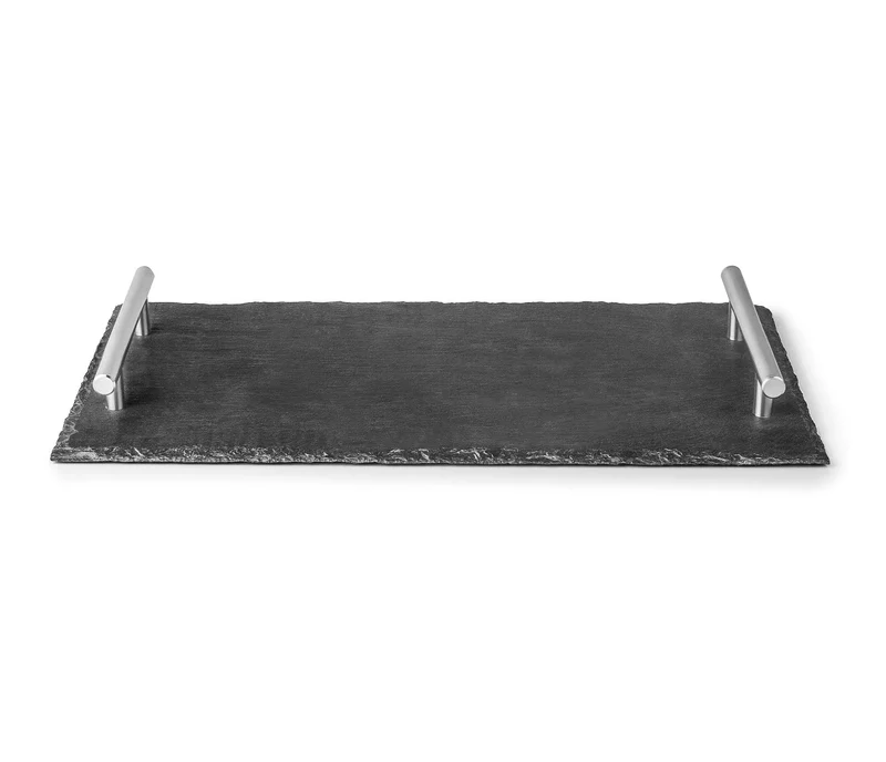 LACOR Bandeja pizarra natural con asas 61230
