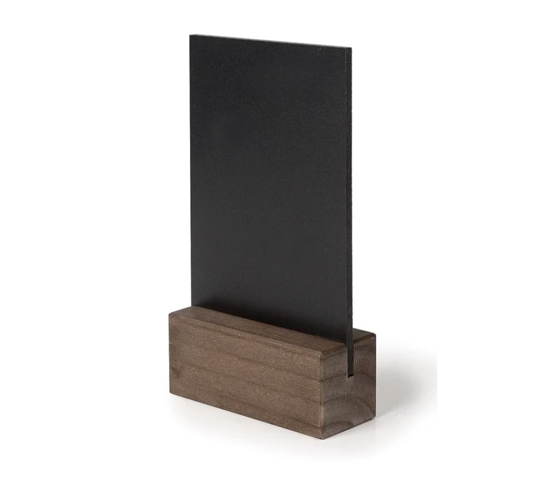 LACOR Portamenú madera de sobremesa pizarra 39415