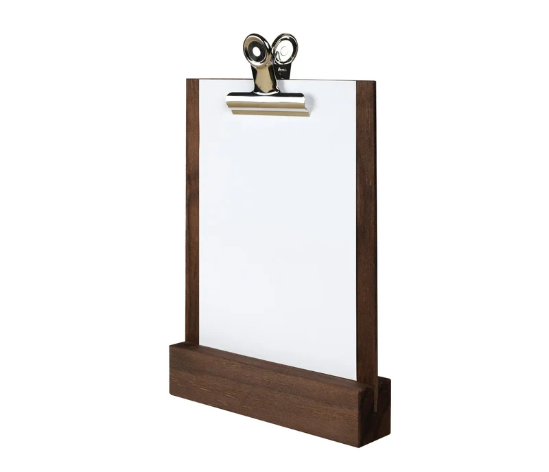 LACOR Portamenú madera de sobremesa con pinza 39410