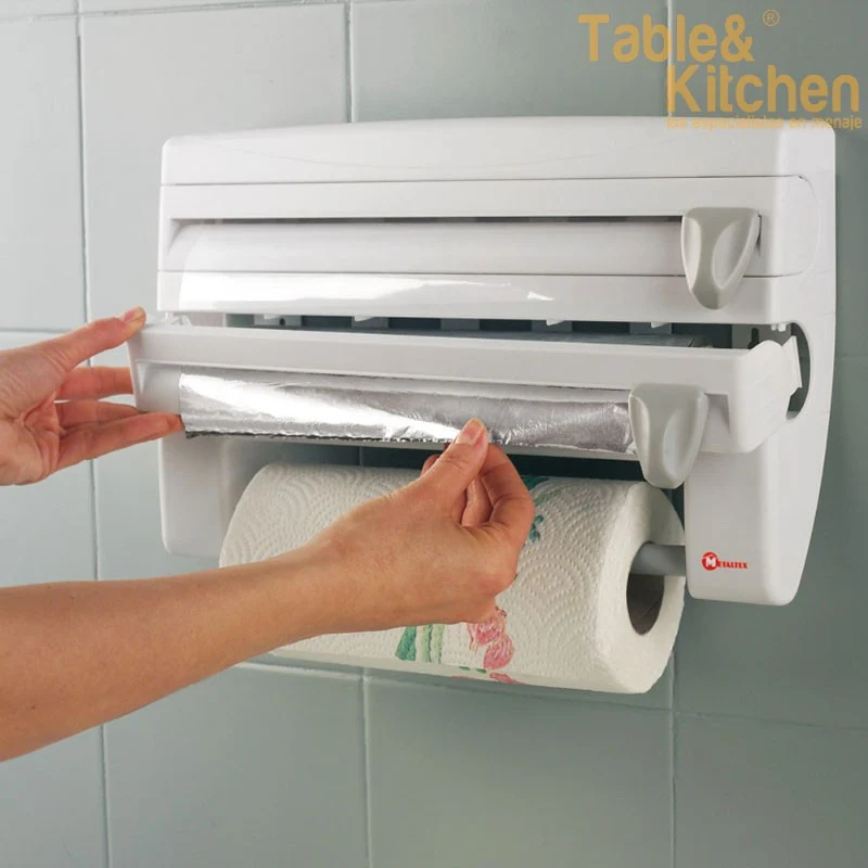 DISPENSADOR 3 ROLLOS DE COCINA ROLL N ROLL