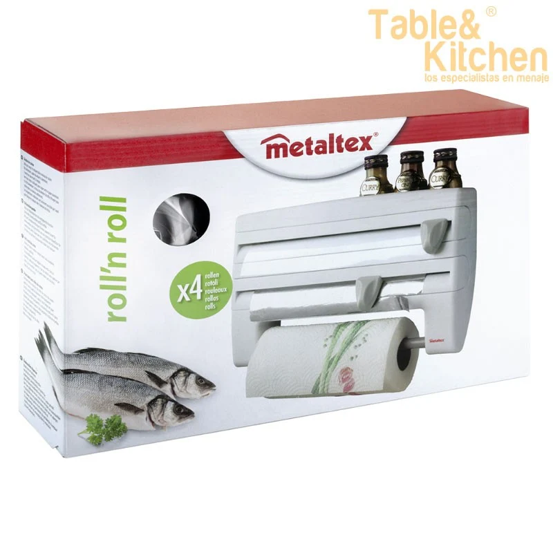 DISPENSADOR 3 ROLLOS DE COCINA ROLL N ROLL
