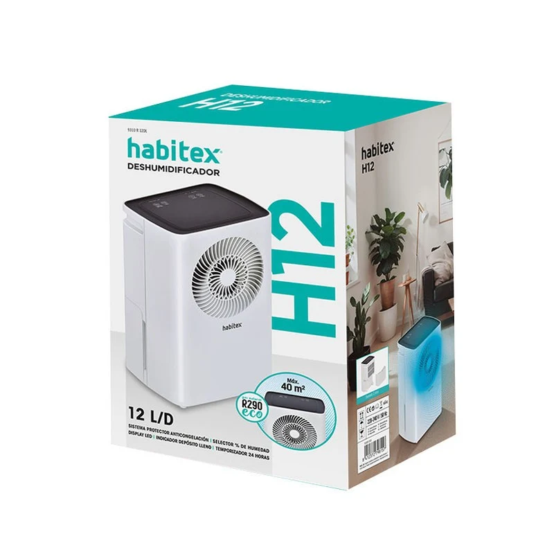 DESHUMIDIFICADOR H12. 12 L/DIA. HABITEX