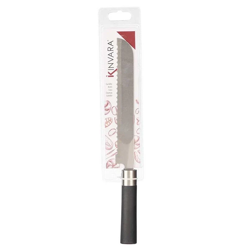 CUCHILLO SIERRA PANERO ACERO MANGO NEGRO