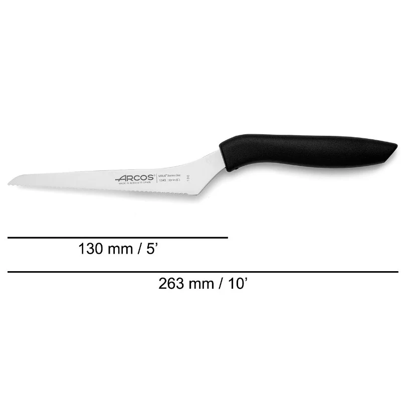 CUCHILLO MULTIUSOS CURVO 130MM SERIE NIZA