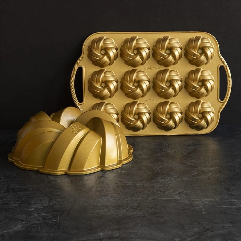 Molde Braided Bundtlette Pan Nordic Ware 75º Aniversario