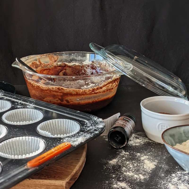 Bol de cristal con tapa Küchenprofi