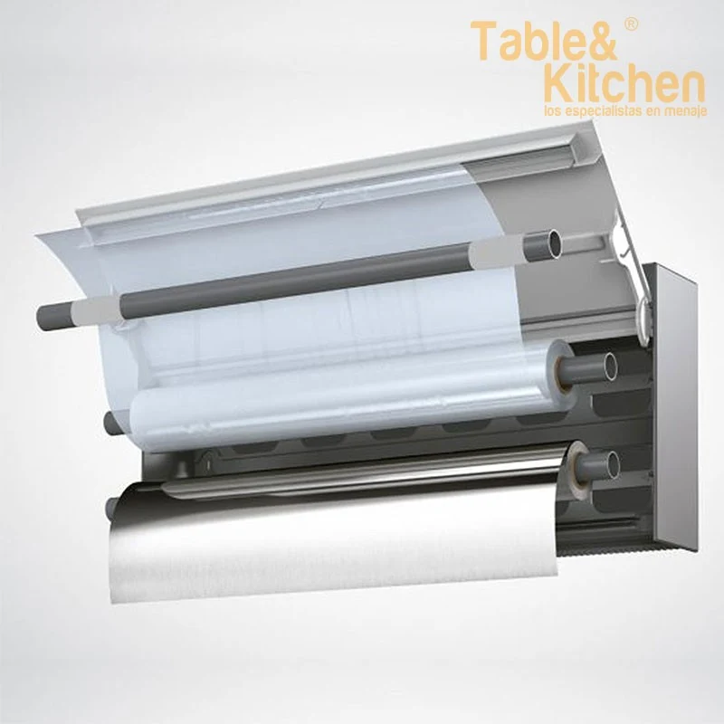 DISPENSADOR DE ROLLOS ACERO INOX. TANGO